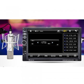 Greenwon 7 Touch Screen 7021G Car Bluetooth MP3/MP4/MP5 Player GPS Navigation Support TF USB AUX FM Radio Rearview Camera