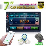 7 Inch 2 DIN Bluetooth Auto Multimedia Car Stereo MP5 Player GPS Navigation AM FM RDS Radio Support Mirror Link Rear View Camera