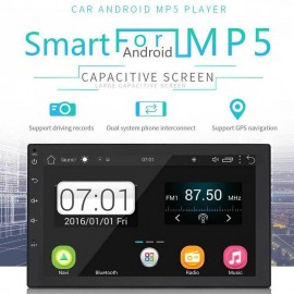 Car Multimedia Player Android 8.0 7 2 Din Audio Bluetooth Car MP5 Player With Rearview Camera GPS Navigation Mirror Link