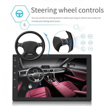 Car Multimedia Player Android 8.0 7 2 Din Audio Bluetooth Car MP5 Player With Rearview Camera GPS Navigation Mirror Link