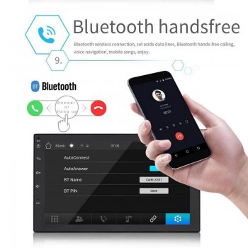 Car Multimedia Player Android 8.0 7 2 Din Audio Bluetooth Car MP5 Player With Rearview Camera GPS Navigation Mirror Link