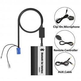 APPS2Car Bluetooth Hands Free Calling Adapter USB AUX Jack Interface for Peugeot 206 (1998-2007), 206CC (2004-2007)