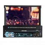 HD Car Touch Retractable Screen GPS Navigation Universal Multimedia 7inch Capacitive Cassette MP5 Player Bluetooth 1 Din