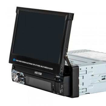 HD Car Touch Retractable Screen GPS Navigation Universal Multimedia 7inch Capacitive Cassette MP5 Player Bluetooth 1 Din