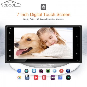 VODOOL 7 2 Din Android Car Stereo MP5 Player GPS Navigator Bluetooth 3G WiFi AM/FM Radio Autoradio with Mirror Link Function
