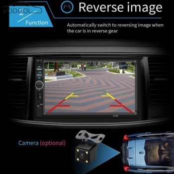 7018B 7 2 Din Touch Screen Car MP5 Player Auto Multimidia Video Player w/ 360 Rotation Magnet Phone Holder Support Mirror Link