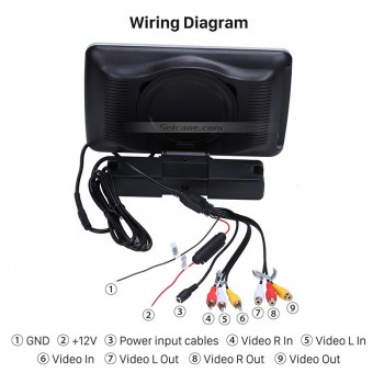 Seicane 10.1inch Headrest MP5 Player Rear Seat Entertainment Free Tilt Multilingual IR FM Transmitter Game Function SD USB