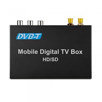 Car DVB-T Mobile Digital TV Box Receiver USB Dual Tunners HD / SD Vehicle TV Receive Auto Radio Car Multimedia Player