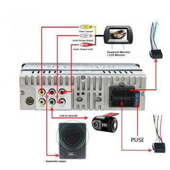 4.1-inch Car Radio Player Car Video Player Tft Screen Mp5 Car Multimedia Player Cam-in Subwoofer With Camera Autoradio Player