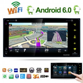7 Android 6.0 HD Touch Screen 2DIN Car Radio Stereo GPS AM/FM MP5 Player 3G/Wifi Bluetooth For Toyota 200MM * 100MM