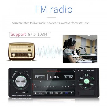 New 1DIN 4.1 Car MP5 Player Audio Stereo Bluetooth USB AUX-IN FM Radio Station Car Radio with Remote Control