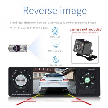New 1DIN 4.1 Car MP5 Player Audio Stereo Bluetooth USB AUX-IN FM Radio Station Car Radio with Remote Control