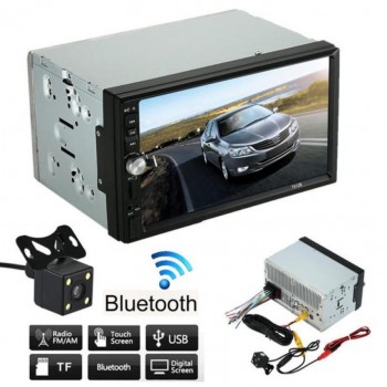 Hot Selling Double 2 Din Car Stereo MP5 MP3 Player Radio Bluetooth USB AUX + Parking Camera Gift M#0523