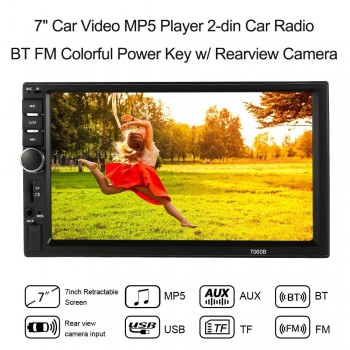 Autoradio Cassette Recorder 7 Car Video MP4 MP5 Multimidia Player Automagnitola 2-din Vehicle Audio Video for mazda ford toyota