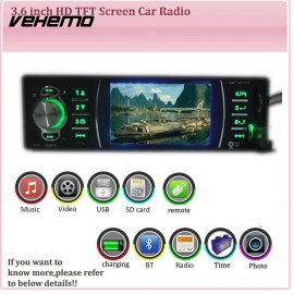 Vehemo Bluetooth FM/USB/AUX Multimedia Player Video Player Audio Car MP5 Automotive FM Radio 3.6 Car Stereo