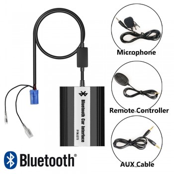 APPS2Car Car Stereo Bluetooth Interface Wireless Music Receiver USB AUX Jack Music Interface for Renault Modus 2004-2011