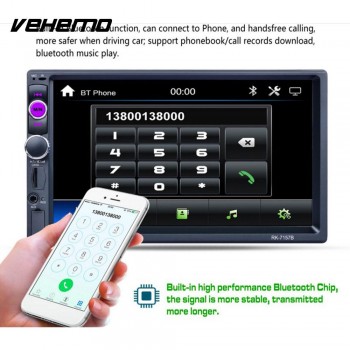 Vehemo TFT Display 7 Inches Car MP5 MP5 Player 2 Din Premium Automobile USB