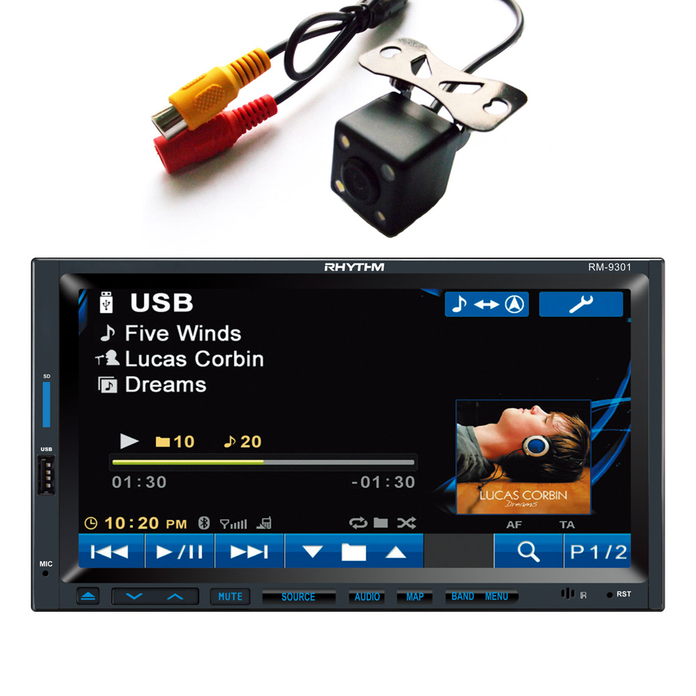 Free Rear Camera Car 2DIN 7 Car Stereo Mp3 MP4 Player 12V Car Video MP5 Audio Bluetooth/hands free/USB/Remote Control CW9301