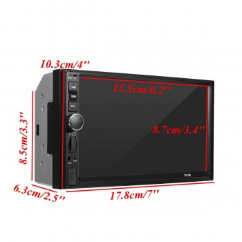 7012B 1080P HD 7 Inch Double 2DIN Car Radio Stereo bluetooth MP4 MP5 FM AUX USB Player Touchscreen