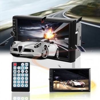 7012B 1080P HD 7 Inch Double 2DIN Car Radio Stereo bluetooth MP4 MP5 FM AUX USB Player Touchscreen