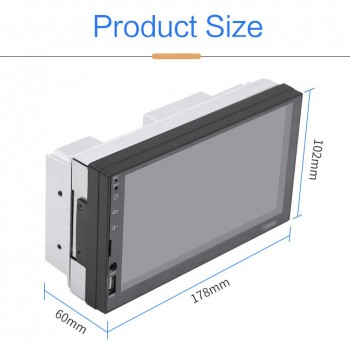 2 Din 7 Inch Car Camera Auto Radio Android 7.1 GPS Navigation Wifi Reverse Cam Bluetooth For bmw volkswagen Mp5 Machine