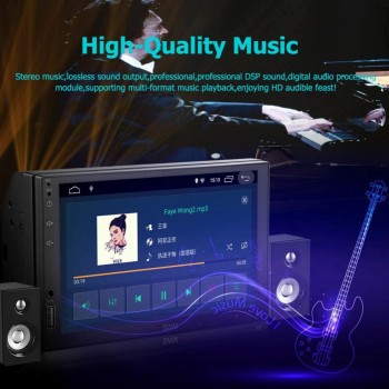 SWM A1 2Din 7 Touch Screen Bluetooth WiFi Car MP5 Player Android 8.1 GPS Navigation FM AM Radio Stereo Media Player With Camera