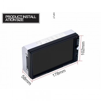 7 Inch Touch Screen 8010B Car Radio 2 Din In Dash Auto audio Player Stereo bluetooth USB SD MP3 Rear View Camera auto radio
