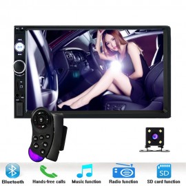 2 din Car MP5 MP4 Multimedia Player FM Auto Radio 7 Touch In Dash Autoradio Bluetooth Rear View Camera Remote Control 7023B