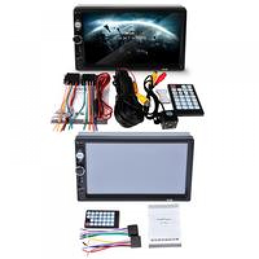 7010B Car Dual Fixed 7 inch Bluetooth MP5 Player Reversing Rear View Integrated Machine Bluetooth USB FM Input Reversal Priority