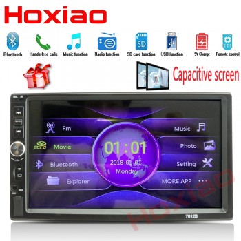 Hoxiao 2 din Bluetooth Multimedia USB 2din Autoradio Car Backup Monitor  car radio 7 HD Player MP5 MP4 MP3 Touch Screen