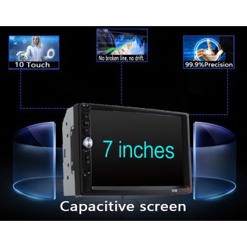 Hoxiao 2 din Bluetooth Multimedia USB 2din Autoradio Car Backup Monitor  car radio 7 HD Player MP5 MP4 MP3 Touch Screen
