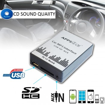 Car Stereo USB SD AUX Interface Mp3 Music Adapter for Suzuki Swift VI Jimny GRAND VITARA SX4, Clarion VXZ 768R, Subaru