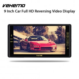 Vehemo 9 TFT-LCD Car Headrest Monitor Two-Way Video Player Monitor Portable Headrest Dvd Player Hands-Free Call Digital TV