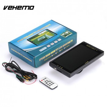 Vehemo 9 TFT-LCD Car Headrest Monitor Two-Way Video Player Monitor Portable Headrest Dvd Player Hands-Free Call Digital TV