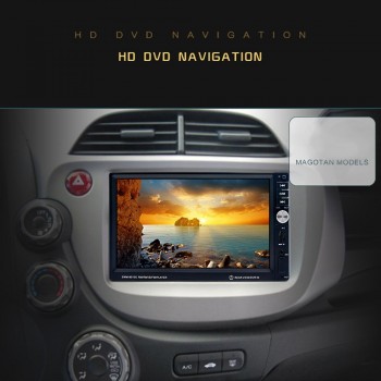 HEVXM 7inch car navigation MP5 player with Bluetooth mirror link Steering wheel control rear view GPS FM 8010G