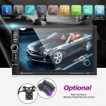 DHL 5 PCS 7 Inch Car Video 7060B 2din Car Radio with Rearview Camera MP5 Player Support Microphone BT
