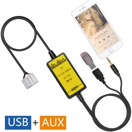 Car USB AUX Audio Mp3 Adapter CD Changer Adaptor for Toyota Celica Coaster Corolla Cressida Echo