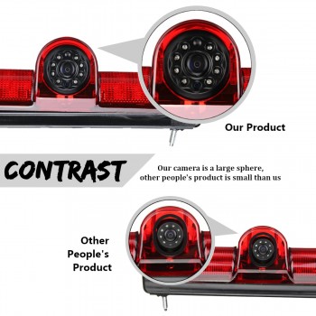 7 LED Monitor + Car Reversing Backup Rear View Camera w/ Brake Light For Fiat Ducato for Peugeot Boxer for Citroen Relay