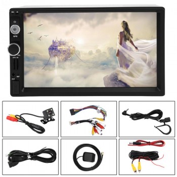 1set 7inch 2Din BT Car Multimedia Stereo Radio Player Audio MP5 Player  Rear View Camera Touch In Dash Auto audio Player