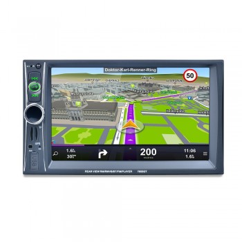 7 HD 2DIN Car Stereo Bluetooth MP5 Player GPS Navigation Support TF USB AUX FM Radio Rearview Camera FM Radio USB/TF/AUX