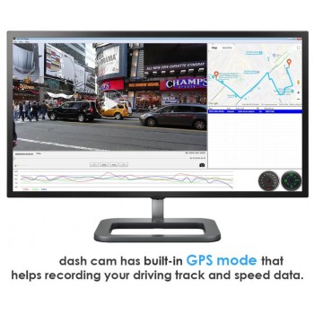 AfmoDVR Car DVR 4K Dash Cam Dual Lens WIFI Dash Camera GPS Dash Camera in Car Video Camera Full HD WDR Car DVR with Two Cameras