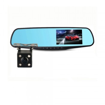 Gryan 4.3 Inch Car DVR Camera Dash Cam FHD 1080P Dual Lens Car Auto DVR Mirror Recorder Car Rearview Mirror G-sensor DVRs