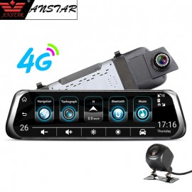 Anstar 10 4G Rear View Mirror Car DVR HD 1080P Recorder Dual Lens Dash Cam WiFi ADAS GPS Navigation Auto Registrar Car Camera