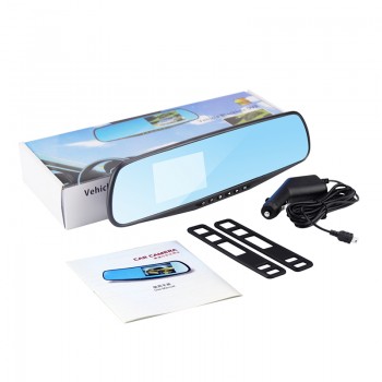 dash camera car dvr camera rear view mirror auto dashcam recorder registrator in car video full hd dash cam Vehicle two camera