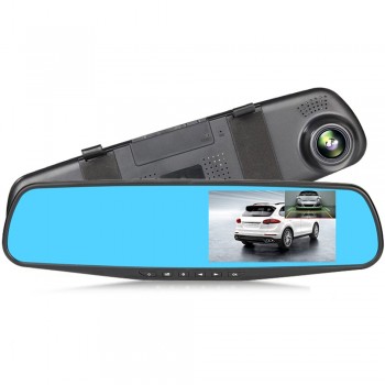 Dual Lens Car Dvr detector Camera Blue Review Mirror DVR Digital Video Recorder Auto Camcorder Dash Cam FHD 1080P Night Vision