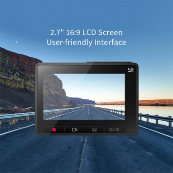 Original Xiaoyi YI International Edition Smart Car DVR YI Dash Cam with 1080P 60fps 1652.7inch ADAS Safe WiFi Registrator