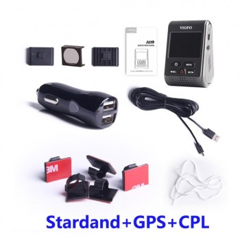 Original VIOFO A119S V2 2.0 LCD Capacitor Novatek 96660 HD 2K 1440P Car Dash video recorder DVR Optional GPS CPL Filter