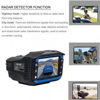 HGDO 2 In 1 Anti Laser Car Radar Detector Dash Cam Car DVR Camera Recorder 140 Degree Dashcam HD 720P English and Russian Voice