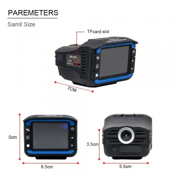 HGDO 2 In 1 Anti Laser Car Radar Detector Dash Cam Car DVR Camera Recorder 140 Degree Dashcam HD 720P English and Russian Voice