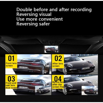 2017 New 4.0 Inch IPS Screen Car DVR Novatek Car Camera T810 Oncam Dash Camera Full HD 1080P Video 170 Degree Dash Cam
